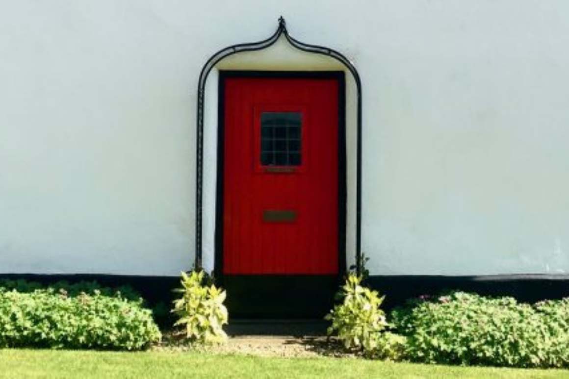 Red door house