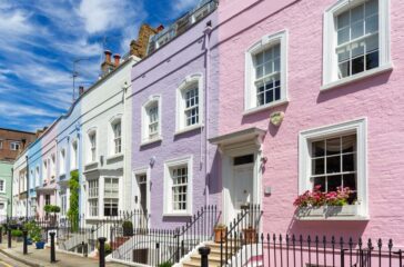 Row of houses in London